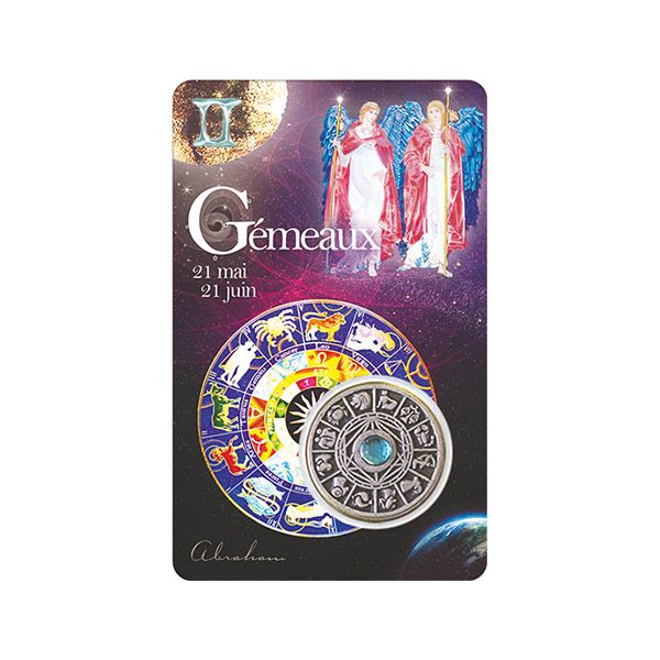 carte des gémeaux avec message inspirant 21 mai 21 juin