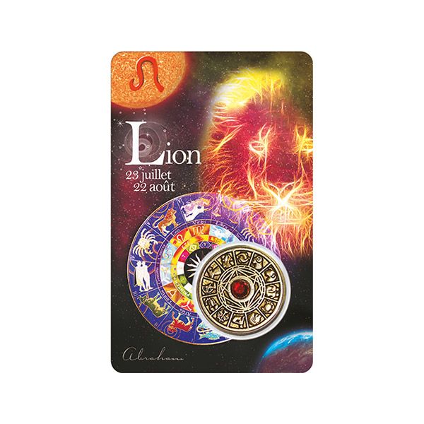 carte du lion avec message inspirant 23 juillet 22 août