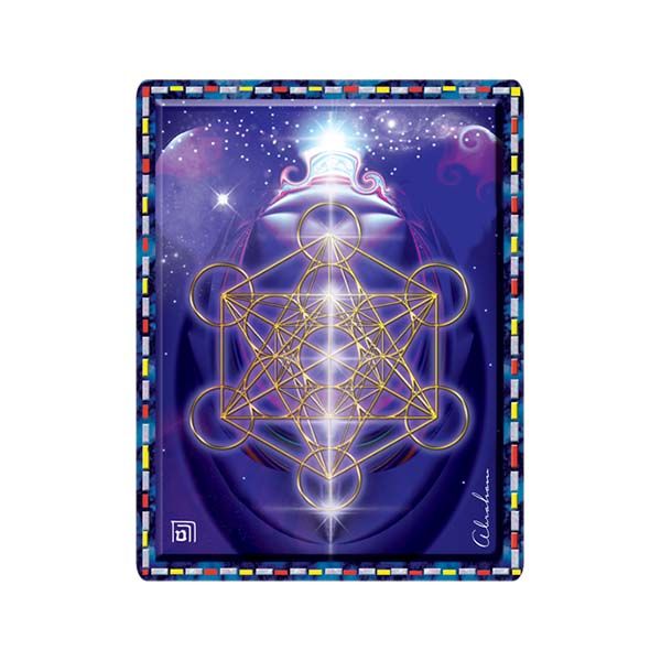 Cube de l'archange métatron. portail vers lui et ses anges. Seul à voir la face divine, Métatron est un puissant protecteur donnant force et sérénité à celui qui le prie.